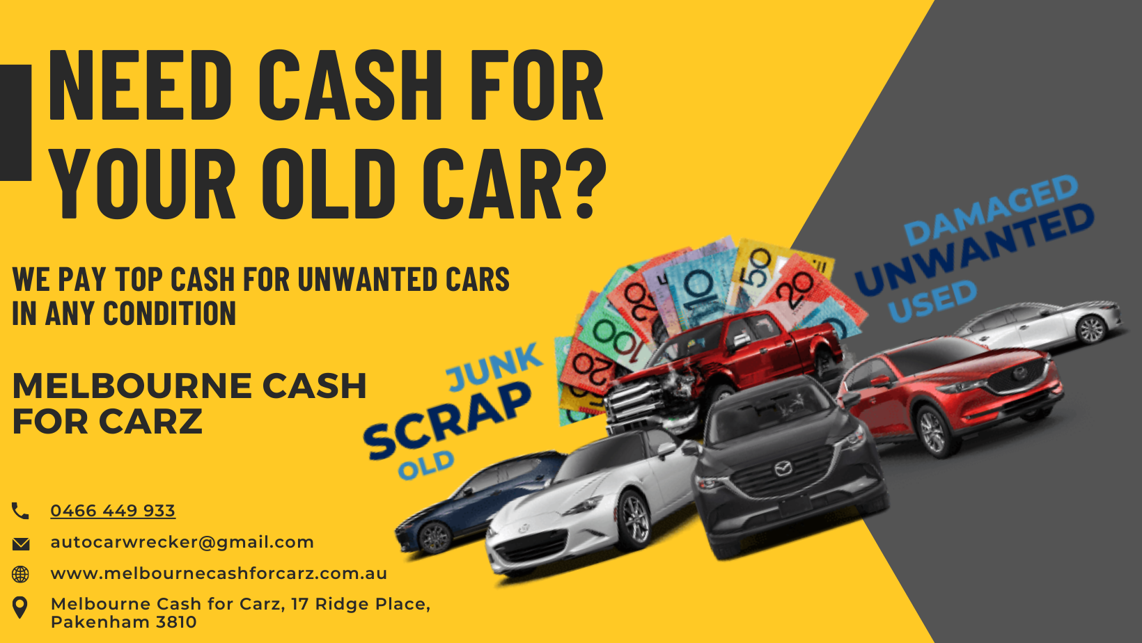 Cash For Unwanted Cars Melbourne 